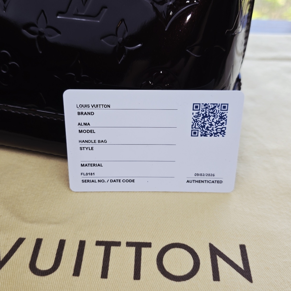 Louis Vuitton Alma PM Amarante Monogram Vernis Patent Leather Bag - Picture 12 of 15